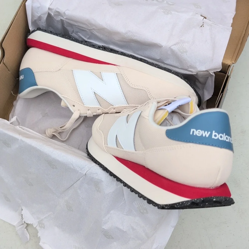 New Balance 237 - Beige White Linen - Men Size 10.5 ( MS237VJ ) - Picture 2 of 8